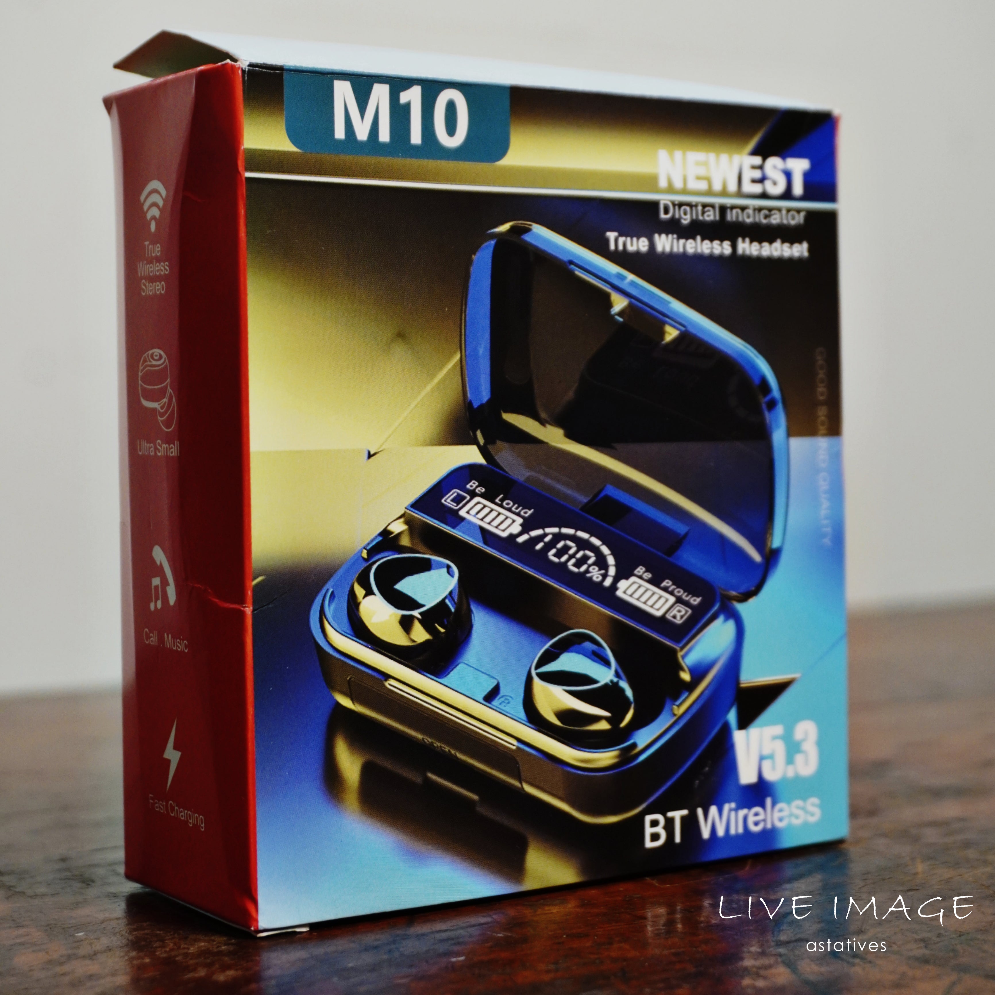 M10 Wireless Earplugs - Bluetooth - LED Display - HiFi Stereo Music - Gaming Headset
